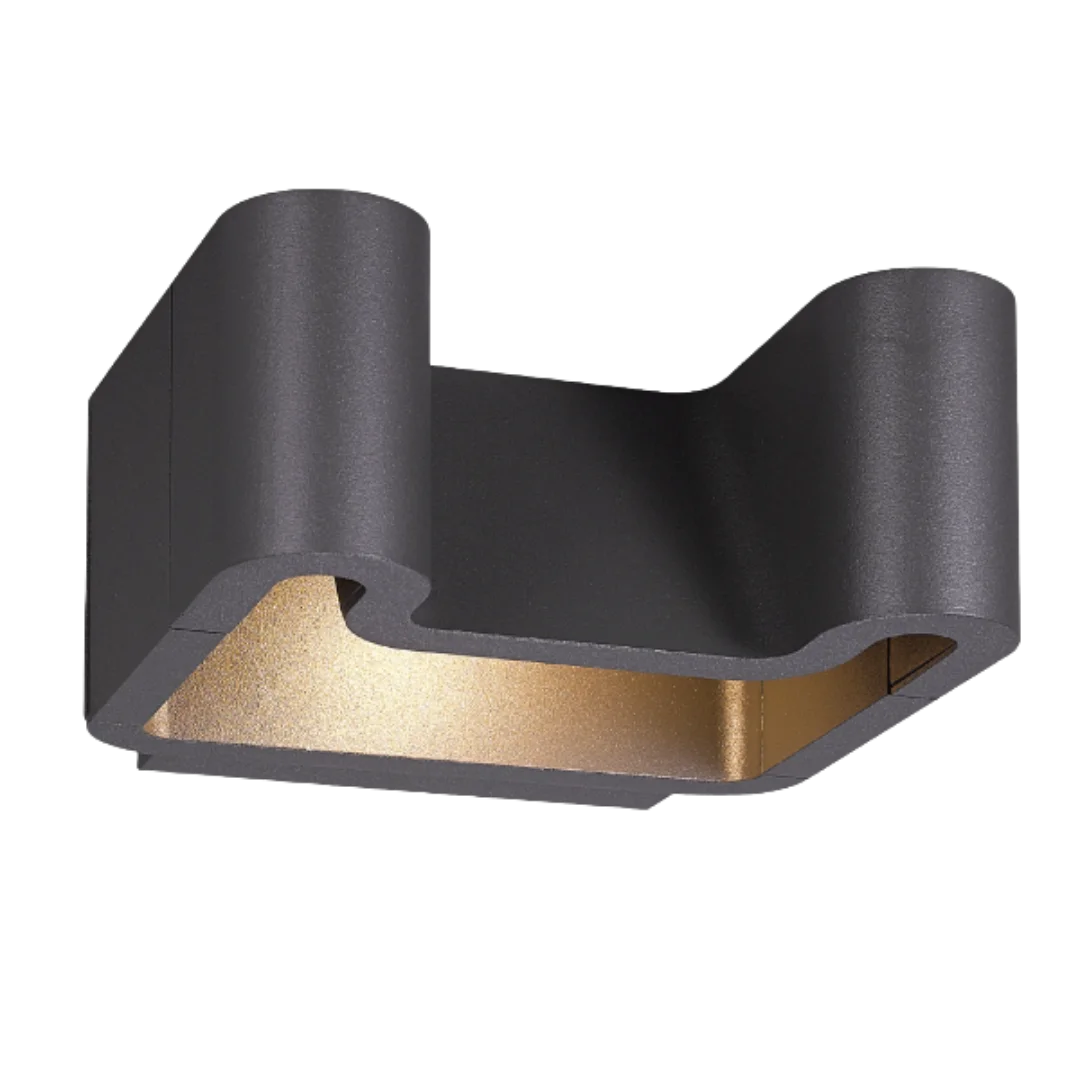Modern Wall Outdoor Light 15W (H1111) – Graphite Aluminum & Waterproof IP54