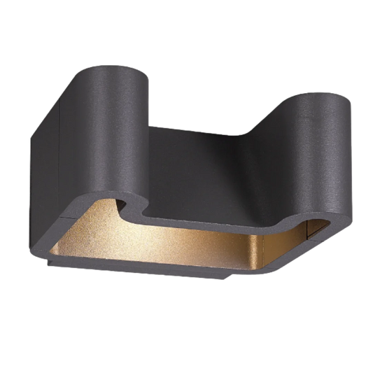 Modern Wall Outdoor Light 15W (H1111) – Graphite Aluminum & Waterproof IP54