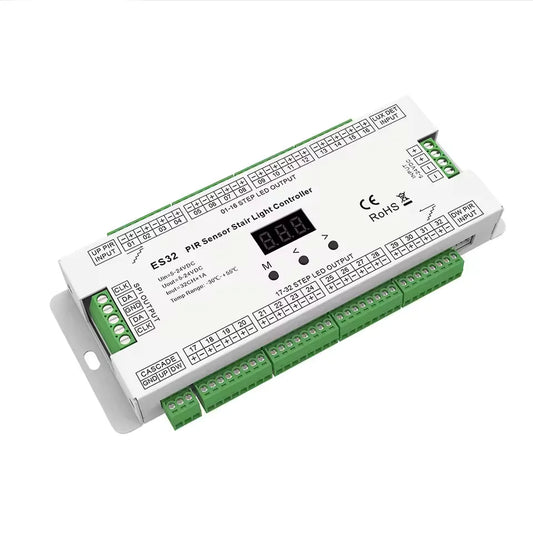 PIR Sensor Stair Light Controller – 32-Step Intelligent Motion Sensor (ES32)