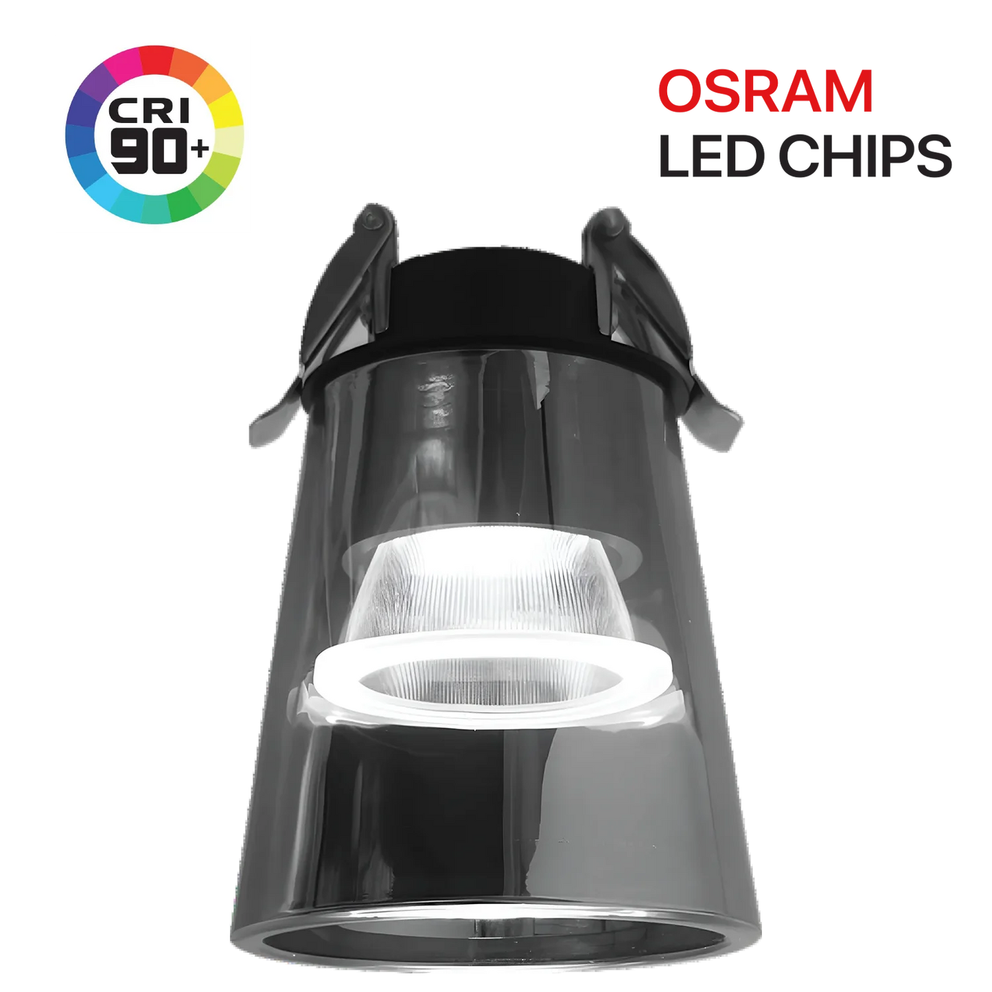 Ultra Light LED Downlight (BR4066) – 10W Glass Housing with OSRAM Chips