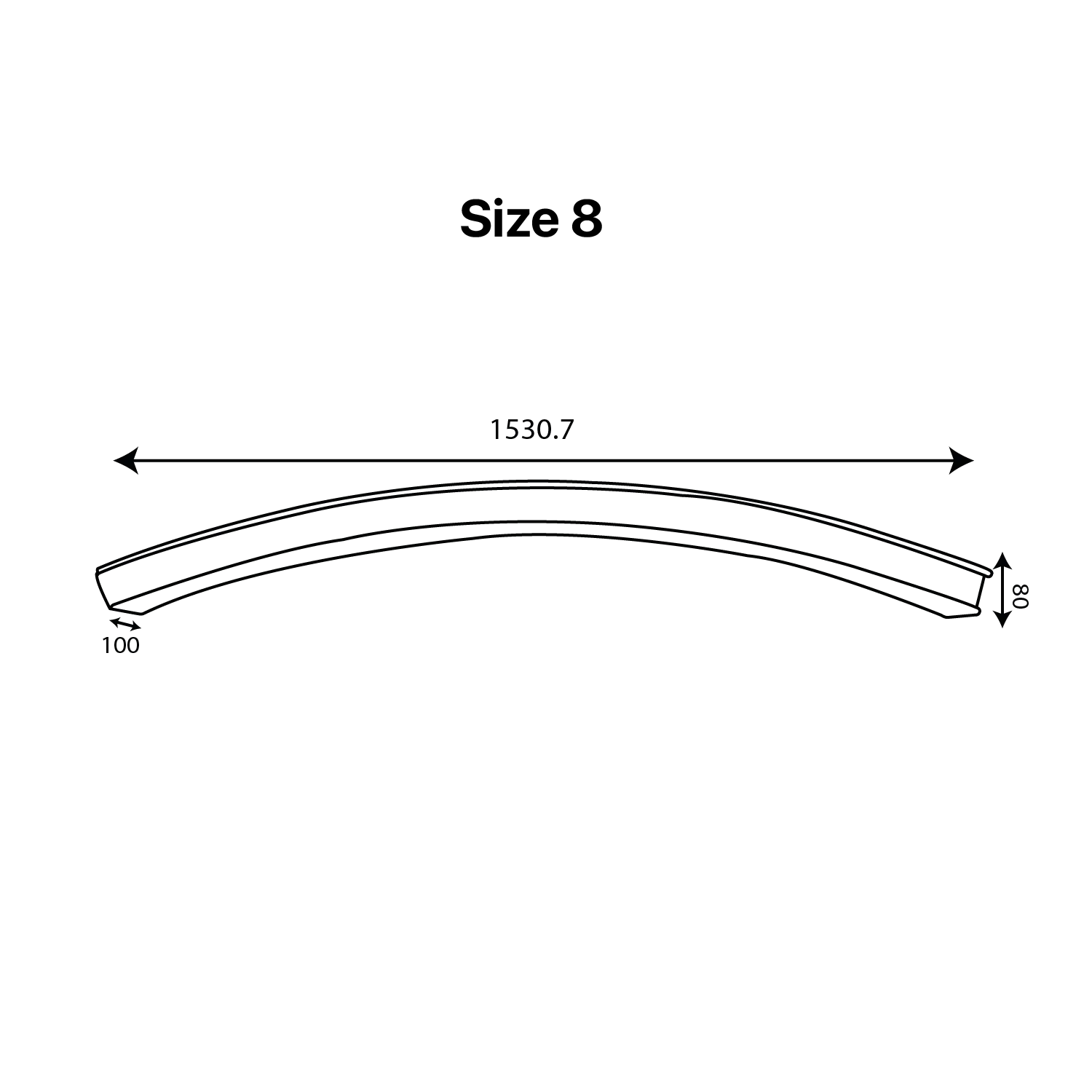 Ultralight Connectable LED Linear Light 40W (BR6752 Curve)