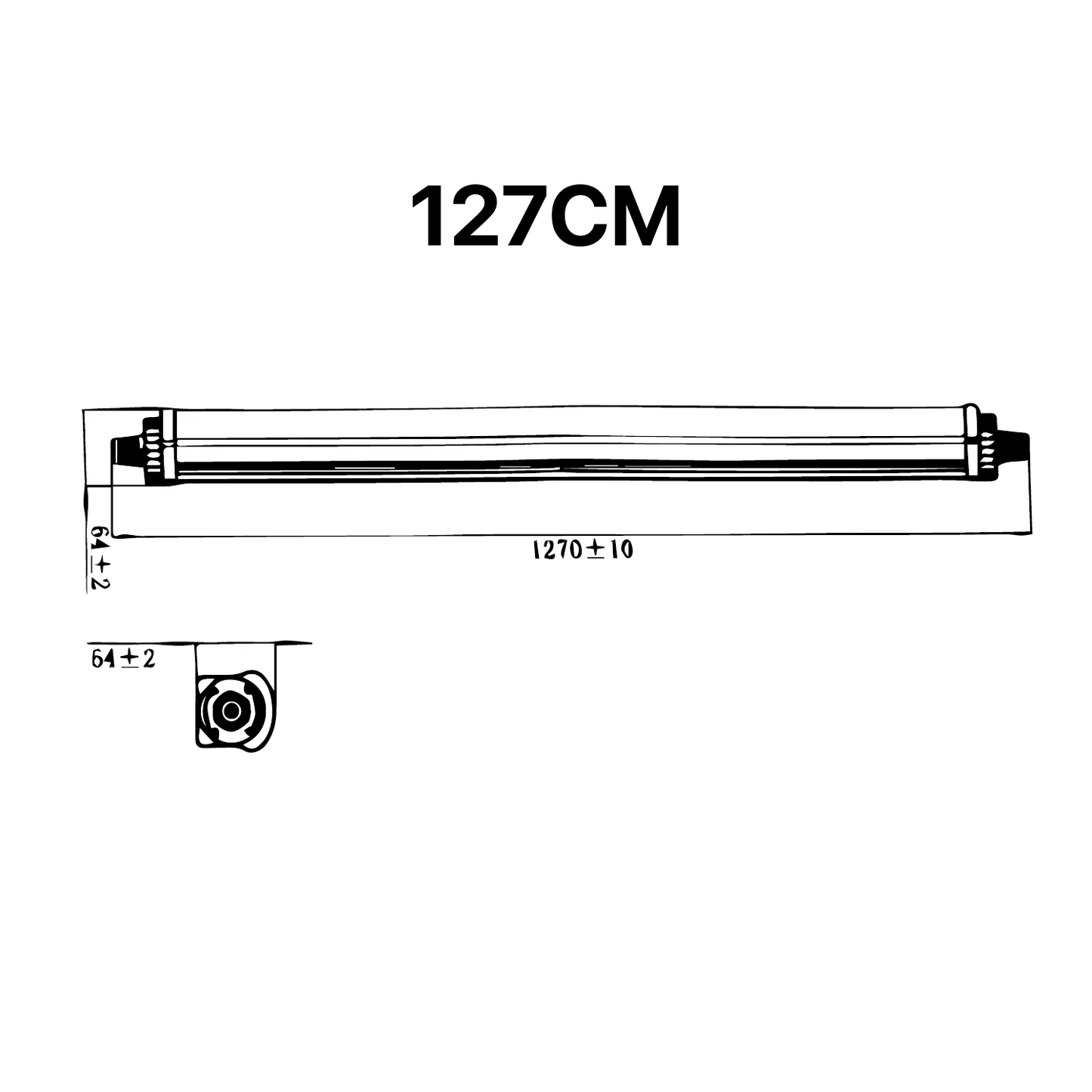 Ultralight LED Batten Light - Linkable Tri-proof 34W IP65 (UTL-WP01)