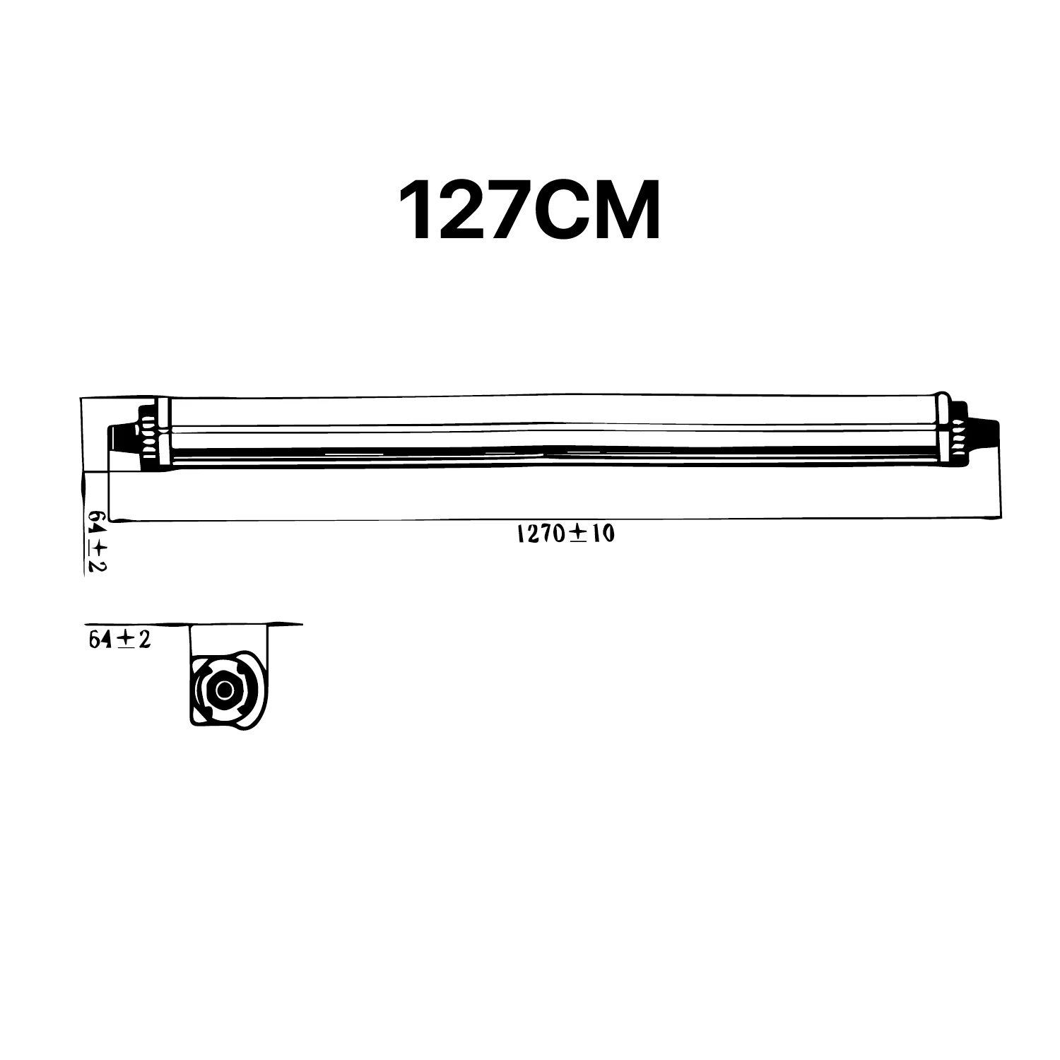 Ultralight LED Batten Light - Linkable Tri-proof 34W IP65 (UTL-WP01)