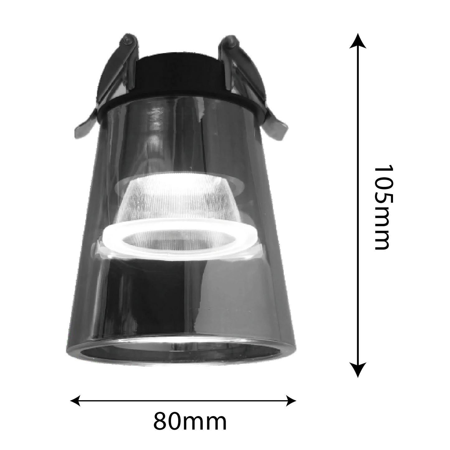 Ultra Light LED Downlight (BR4066) – 10W Glass Housing with OSRAM Chips