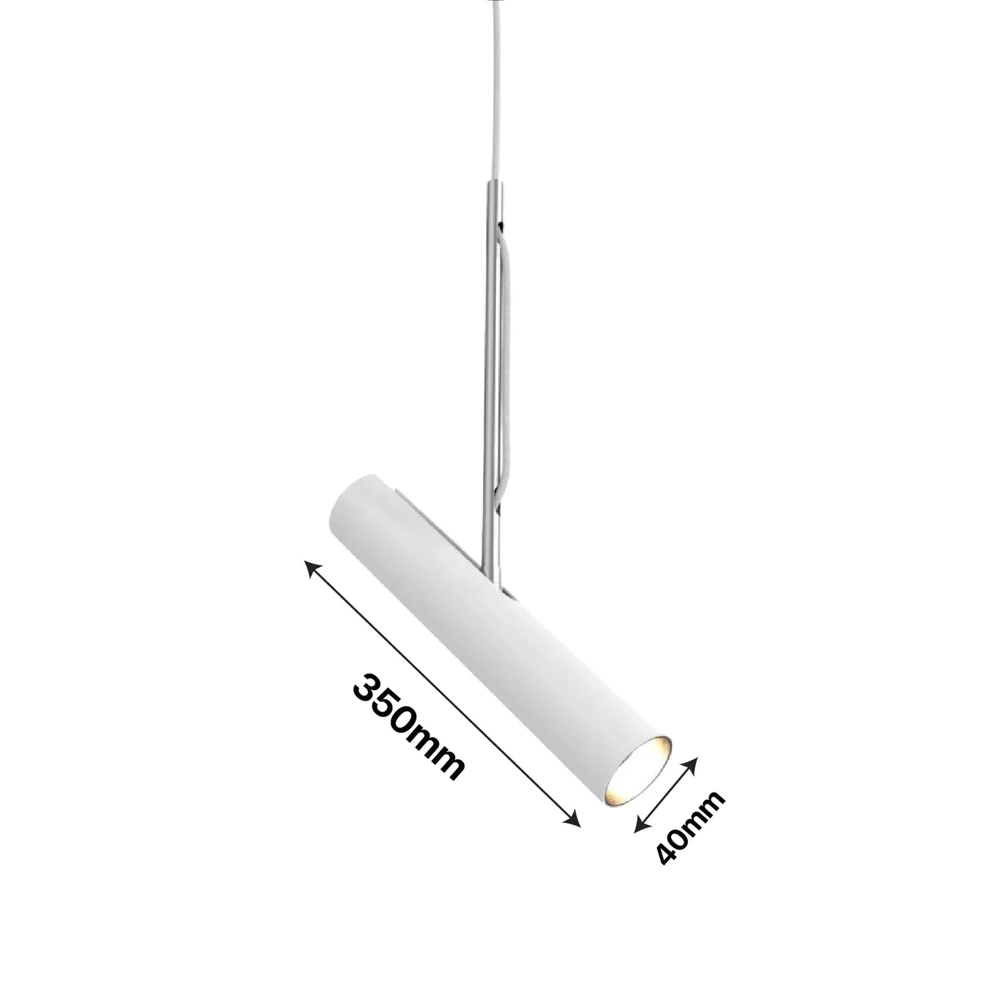 LED Pendant Light 4W (1096D01) – White Modern Indoor Lighting - 6500K Daylight