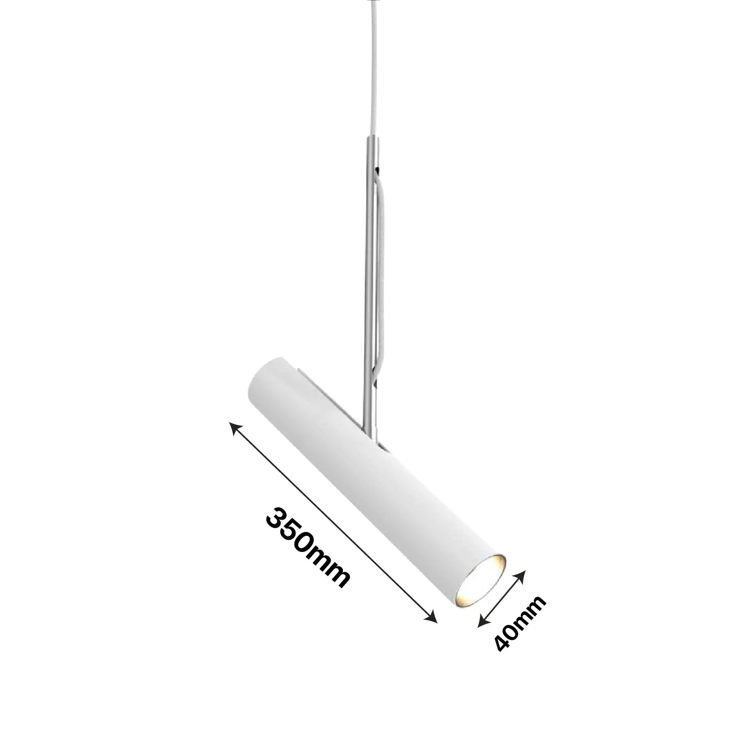 LED Pendant Light 4W (1096D01) – White Modern Indoor Lighting - 6500K Daylight