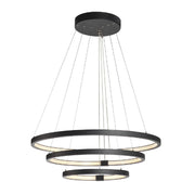 LED Pendant Light (BR4822) – 3-in-1 Suspended Modern Chandelier with Silicon Ring Diffuser