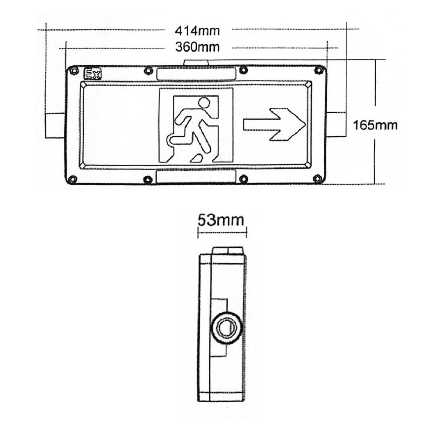Ultralight Explosion Proof Emergency 2W IP65 - High durability (JY-3315)