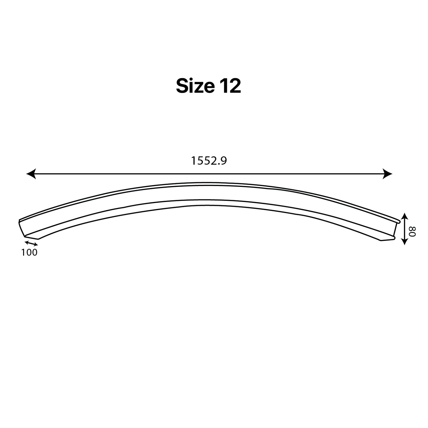 Ultralight Connectable LED Linear Light 40W (BR6752 Curve)