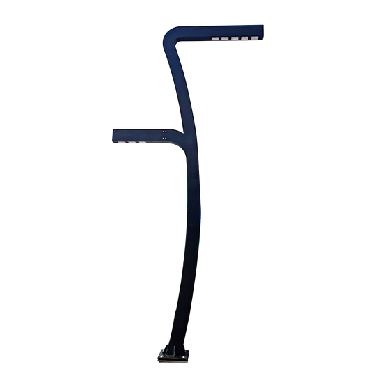 LED Pole Light 5 Meter 200W+120W IP54 for streets & parks (QT1850‑2)