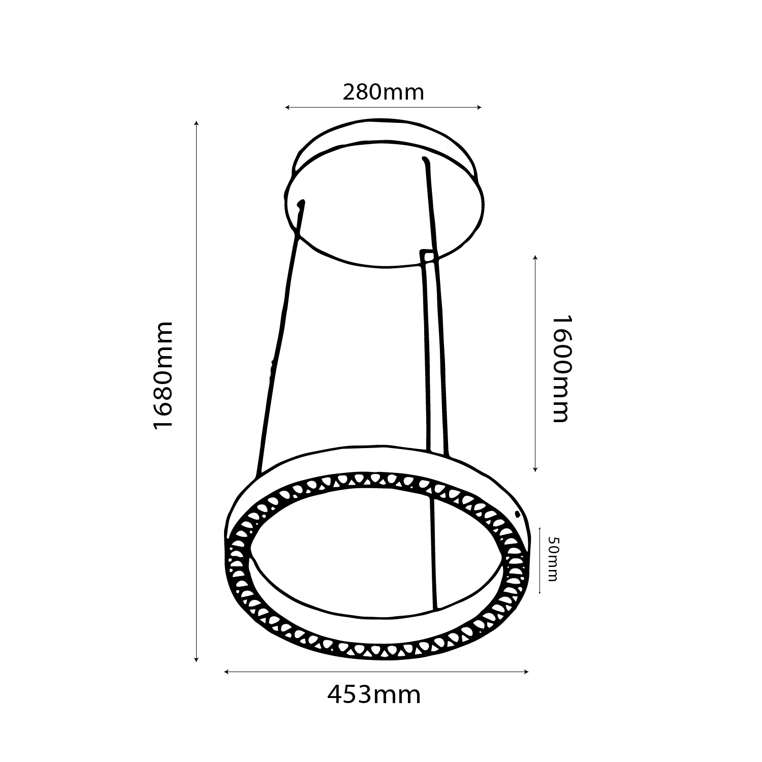 LED Pendant Light with Sensor - Dimmable & Up and Down illumination (BR4859)