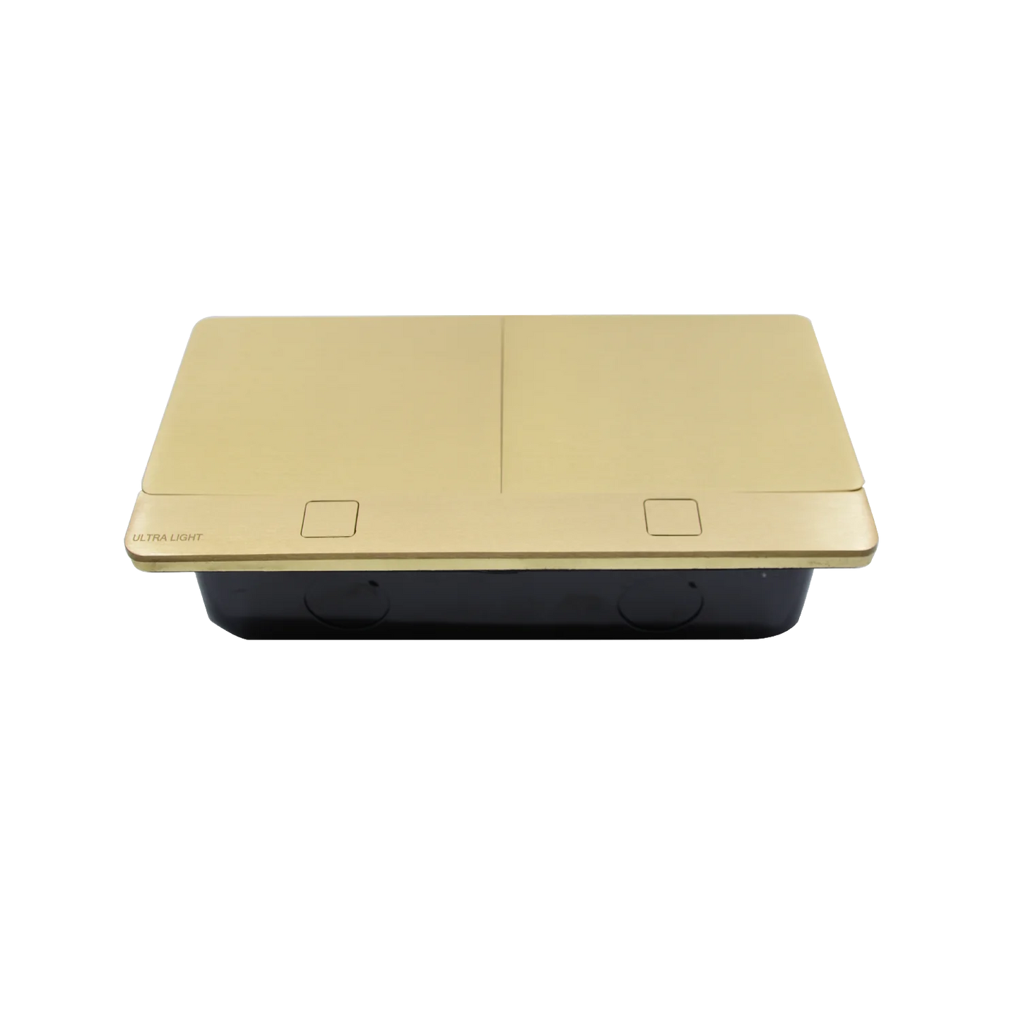 Gold electronic device on a white background