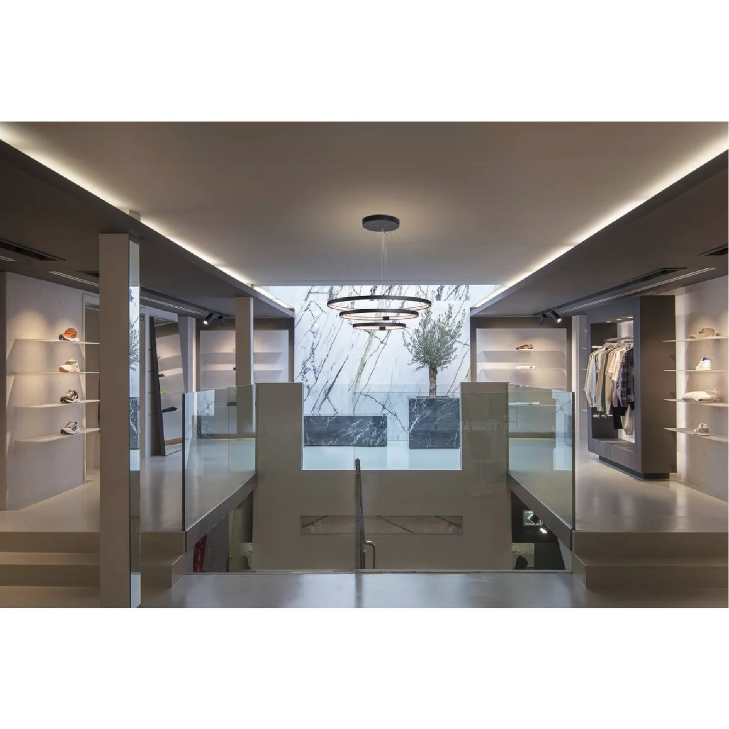 LED Pendant Light (BR4822) – 3-in-1 Suspended Modern Chandelier with Silicon Ring Diffuser