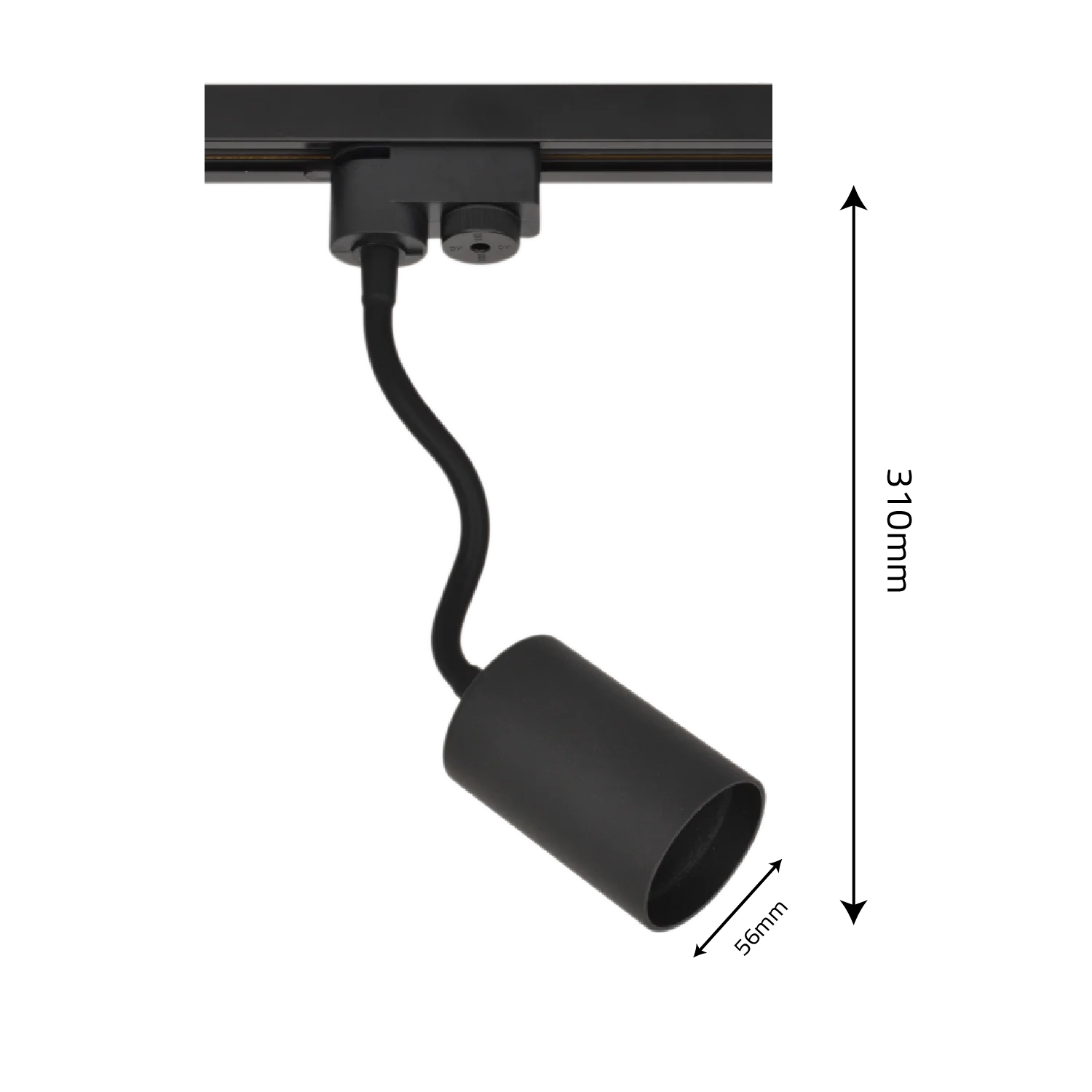 Ultralight Classic Track Light GU10 - Moveable Arm Indoor Spot Light (RB06-26GU-S)