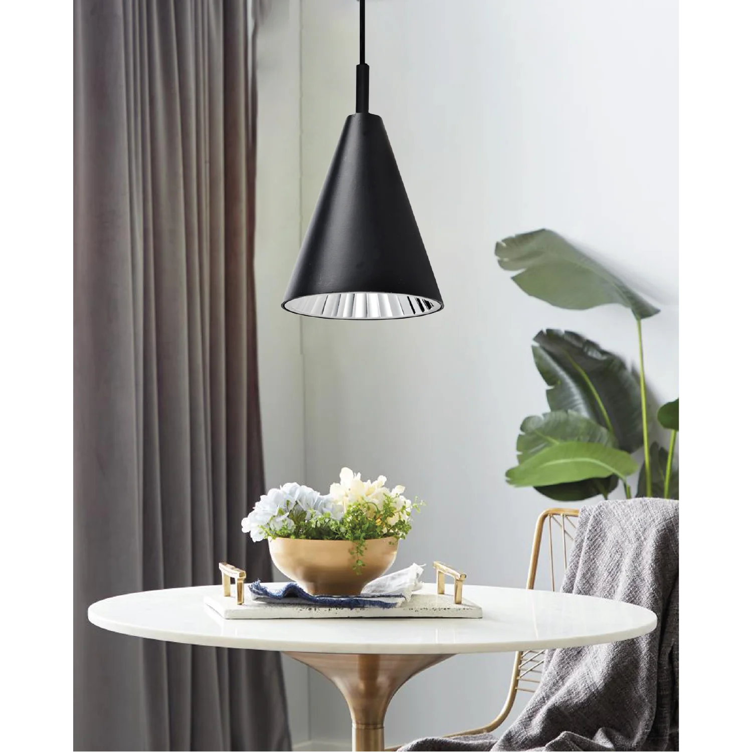 Ultralight Indoor Cone Pendant Light (BR6021)