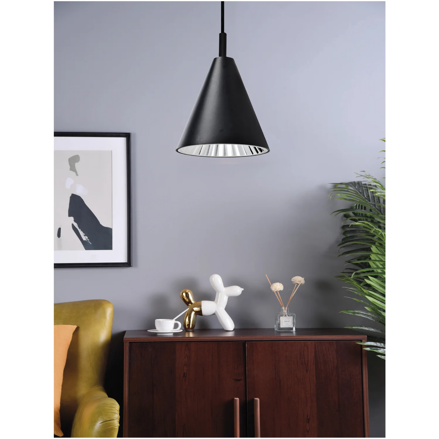 Ultralight Indoor Cone Pendant Light (BR6021)