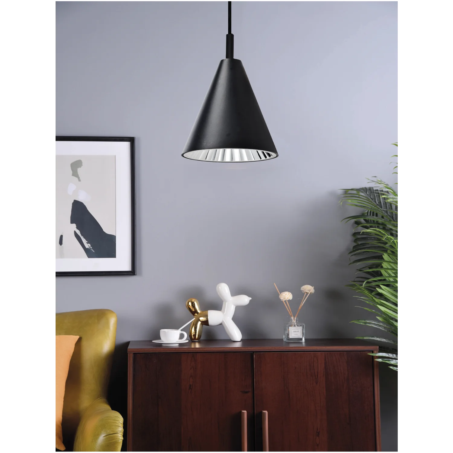 Ultralight Indoor Cone Pendant Light (BR6021)