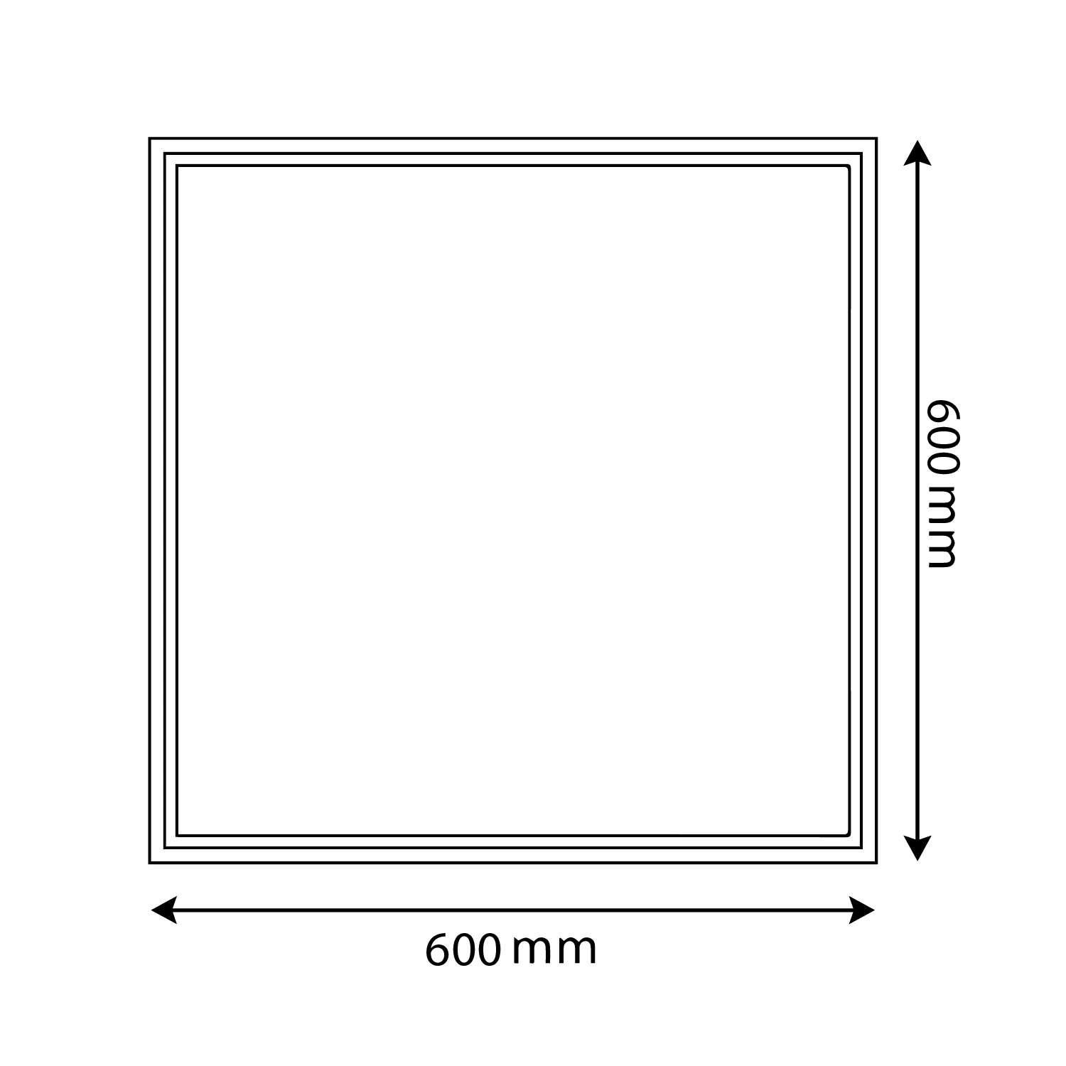 Ultra Light 60×60 Panel Light (RDMB48W) – 48W & Dual Color (3000K+6500K)