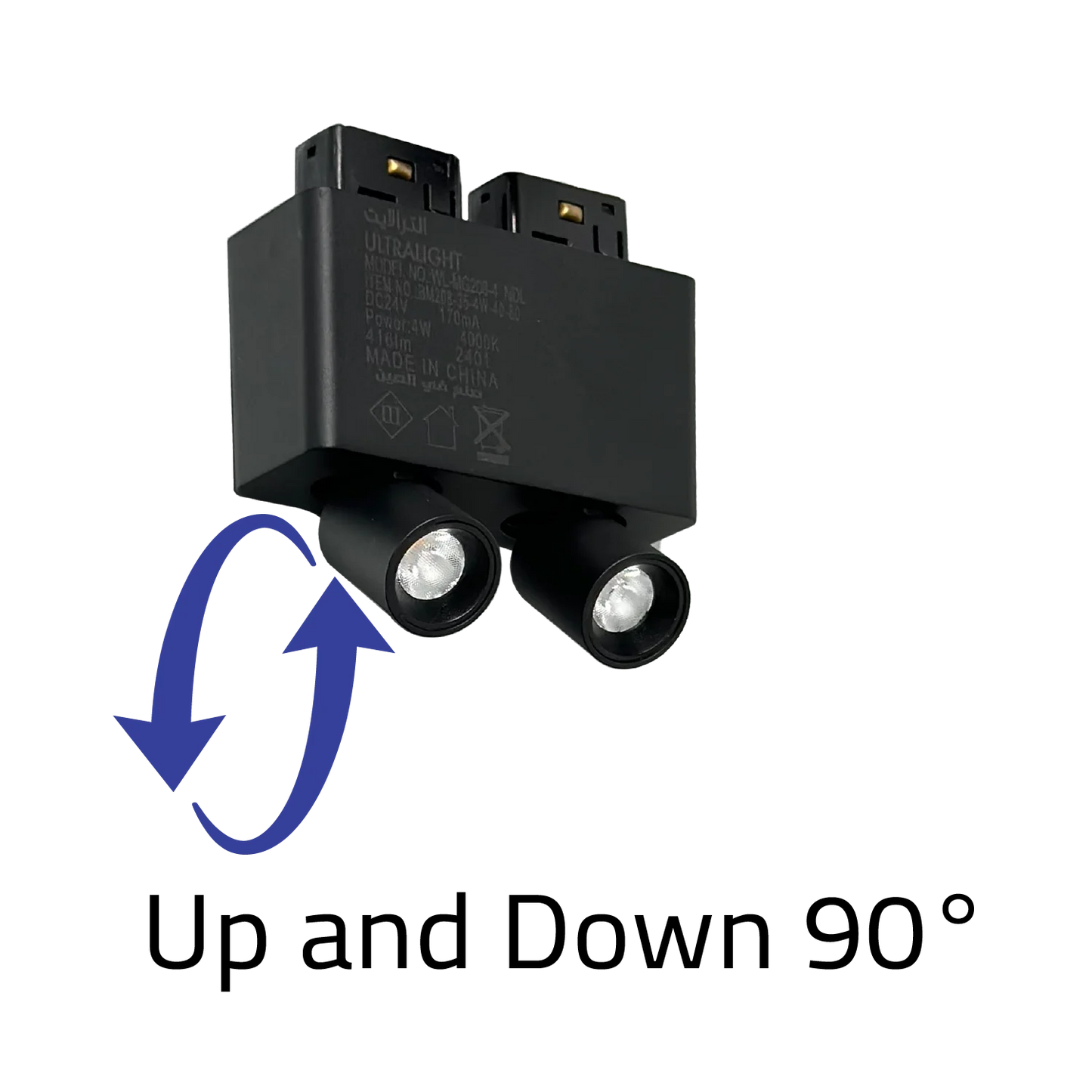 Magnetic Track Light - 360° Pop-Out LED Spotlight for Modern Interiors - Bridgelux Chip (BM208)