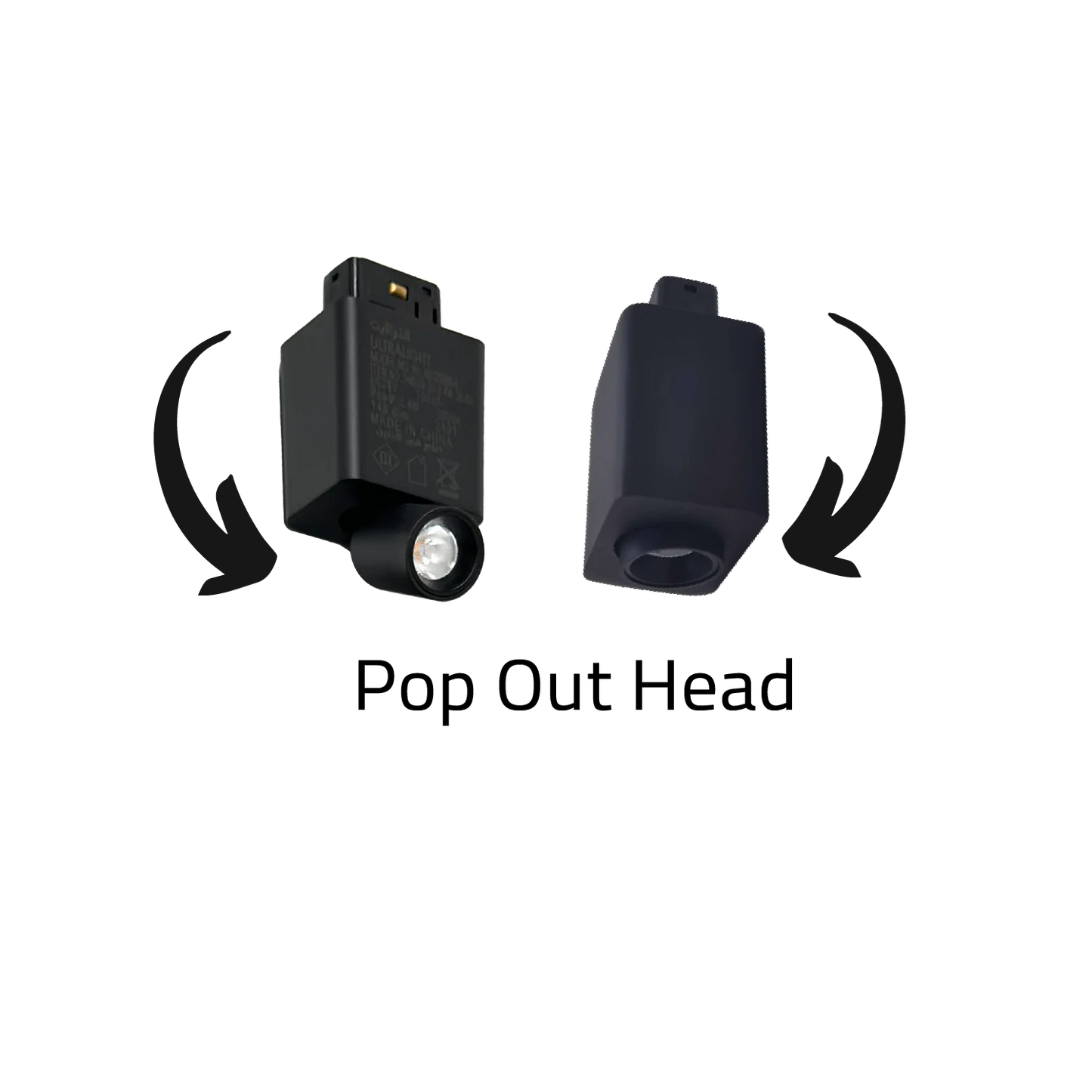 Magnetic Track Light - 360° Pop-Out LED Spotlight for Modern Interiors - Bridgelux Chip (BM208)