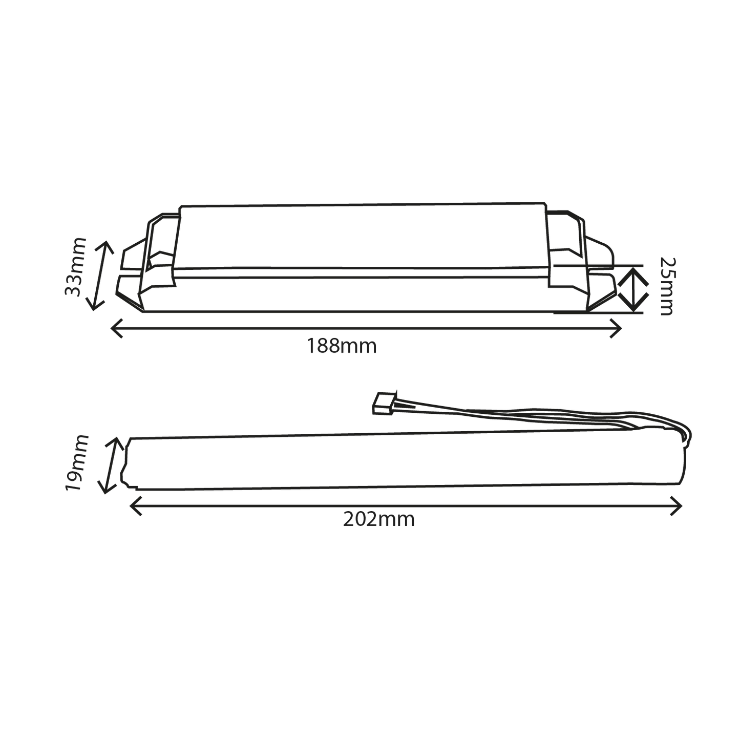 Technical drawing of a cylindrical component with dimensions labeled