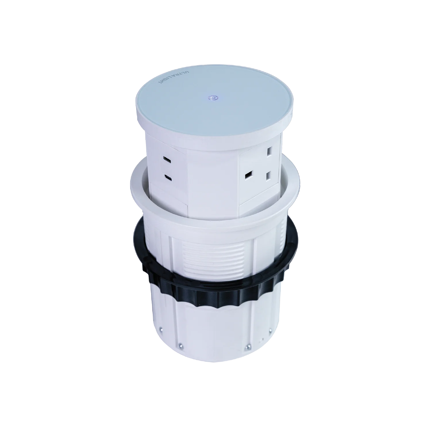Ultra Light Motorized Desktop Socket with Wireless Charging and Sensor (SJ-01)