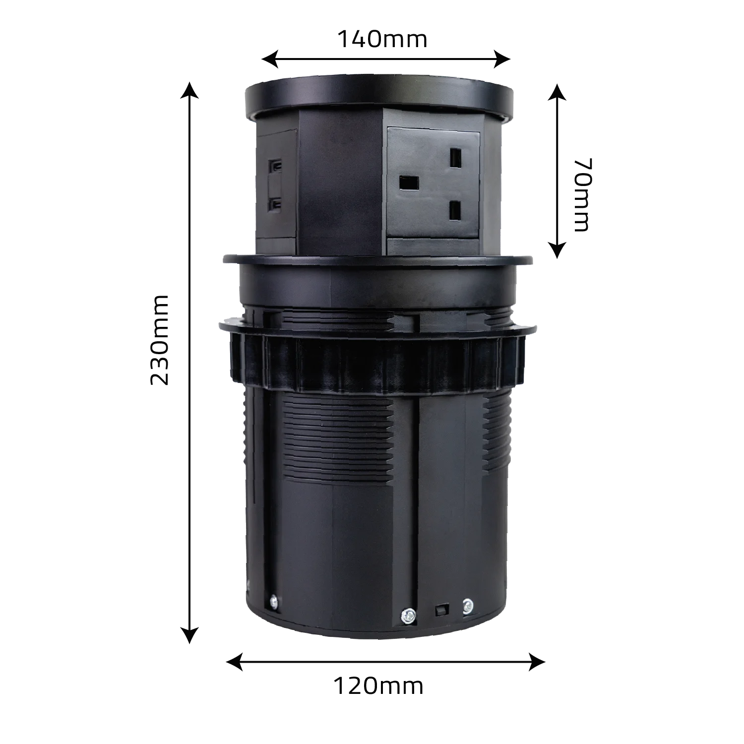 Ultra Light Motorized Desktop Socket with Wireless Charging and Sensor (SJ-01)