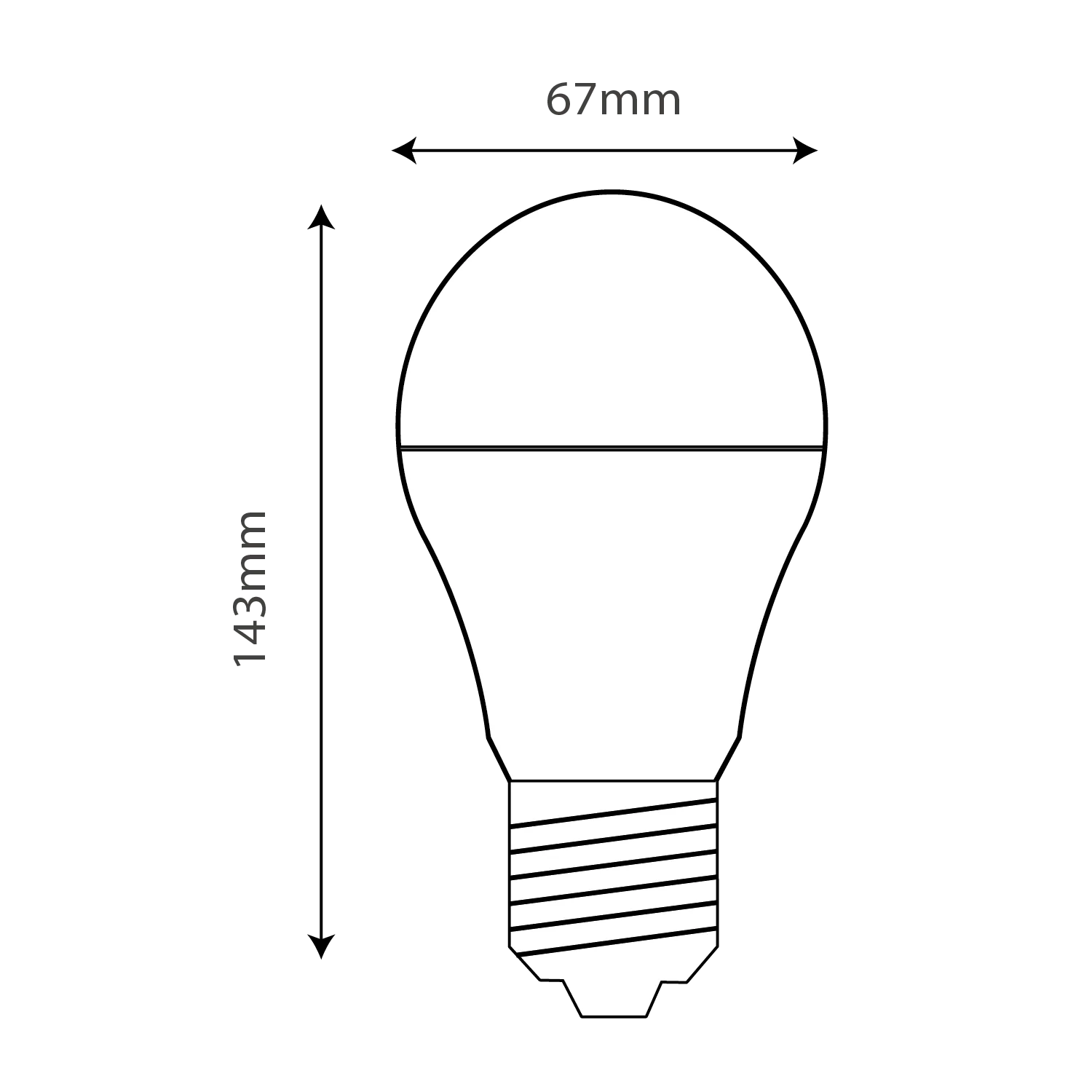 Ultralight LED Light Bulb 19W E27 – Energy Efficient (UTL-A2452ST)