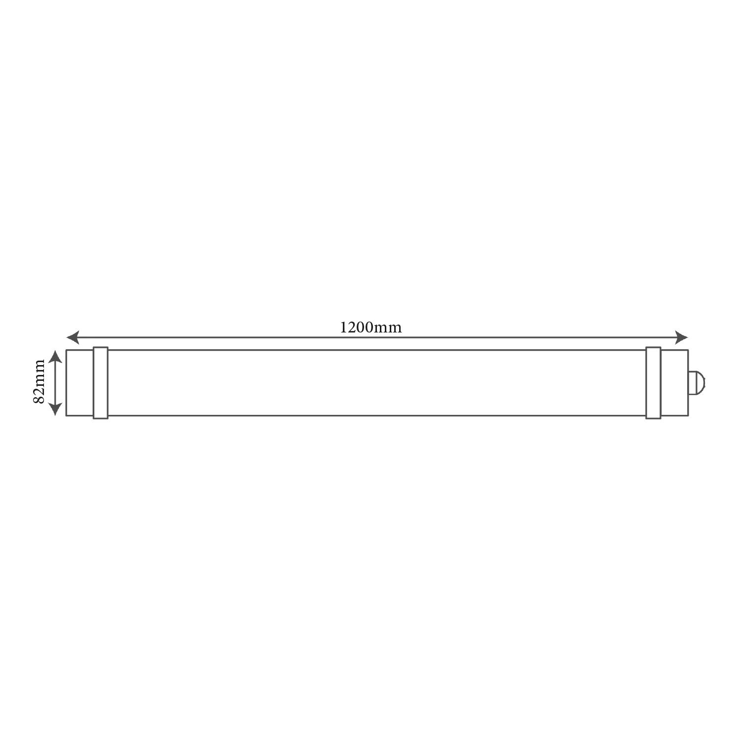 Ultralight Water Proof LED Batten Linear Light 60W (HS-TR12003)