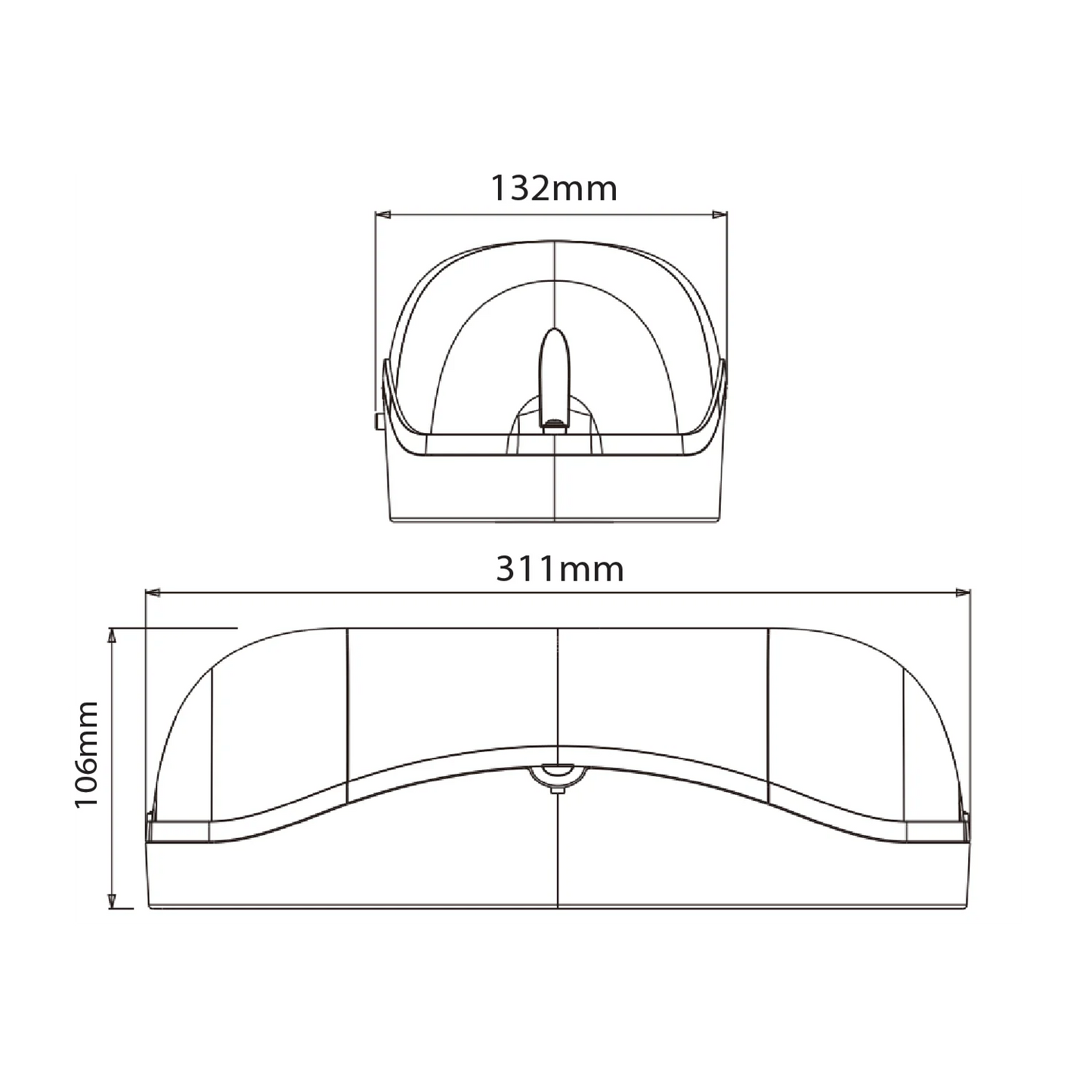 Ultralight Emergency LED Lighting 4W IP65 (JLEU5WP)