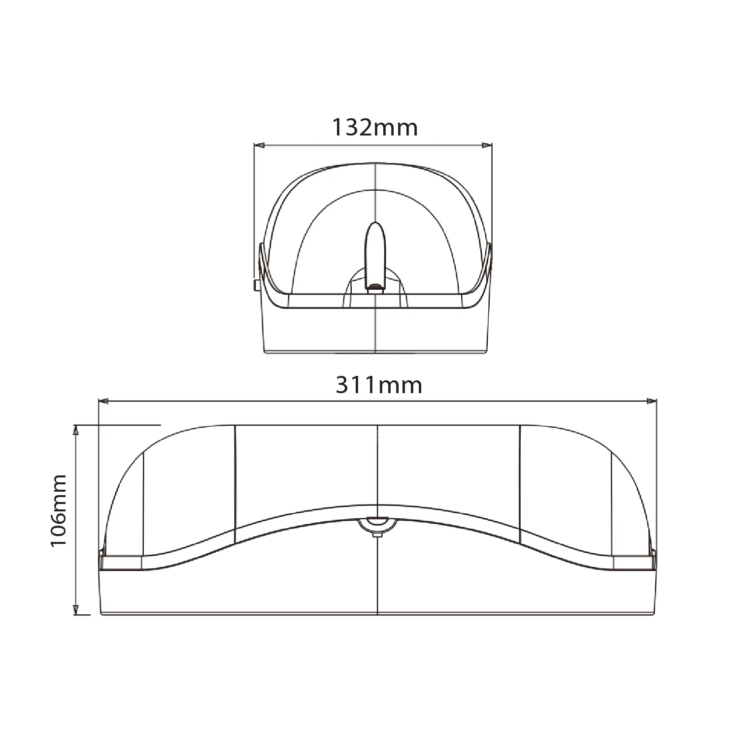 Ultralight Emergency LED Lighting 4W IP65 (JLEU5WP)