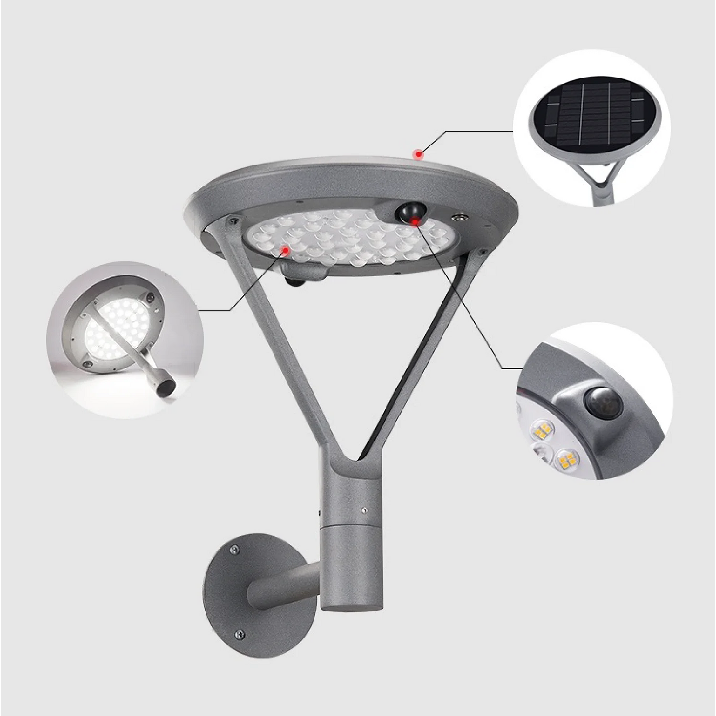 Ultralight Solar Garden Light with Motion Sensor 16W IP55 (T564)