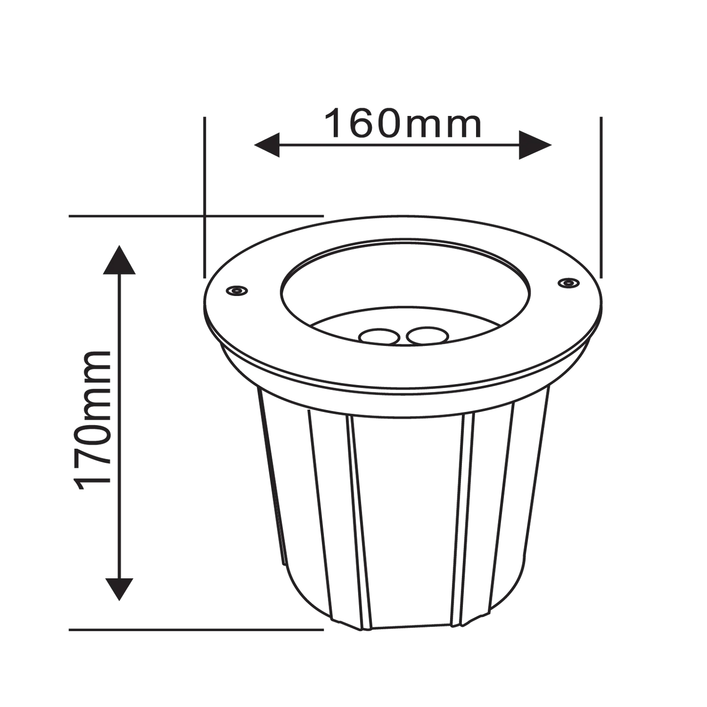 Ultralight LED Inground Light 12.5W Rotatable IP67 (BR7867)