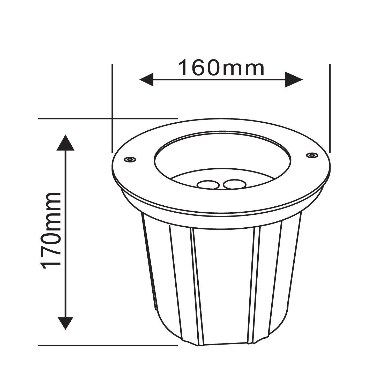 Ultralight LED Inground Light 12.5W Rotatable IP67 (BR7867)