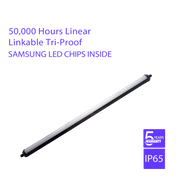 Ultralight LED Batten Light - Linkable Tri-proof 34W IP65 (UTL-WP01)