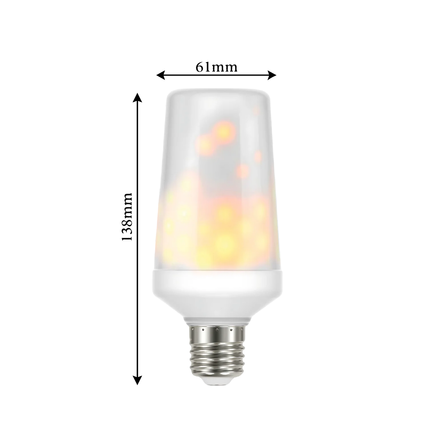 Ultra Light Flaming LED Bulb E27 1W (UTLTF300) – Decorative Fireplace Light