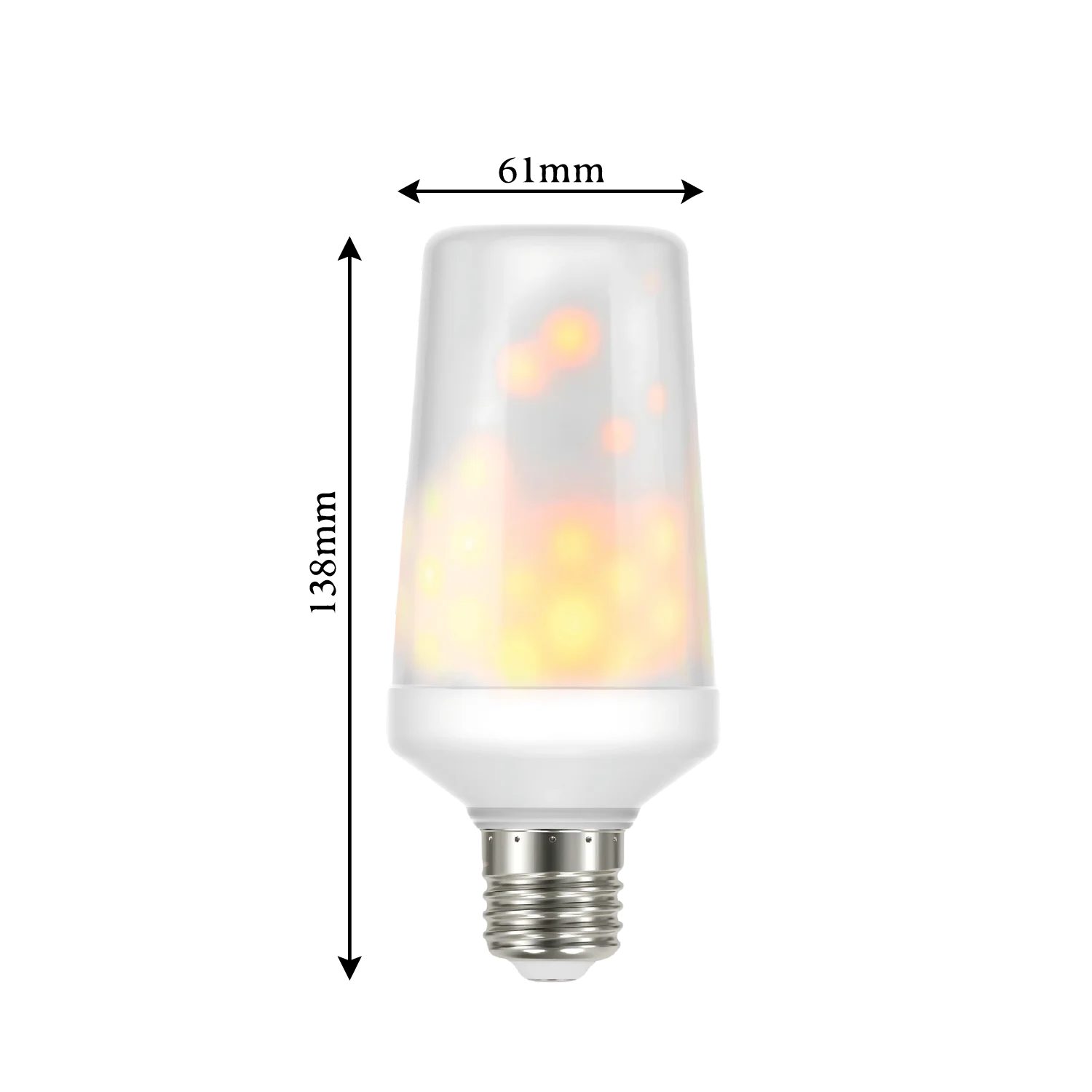 Ultra Light Flaming LED Bulb E27 1W (UTLTF300) – Decorative Fireplace Light