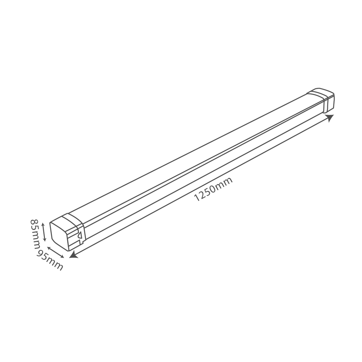Ultralight Tri-Proof LED Linear Light 50W IP66 (TRA12095)