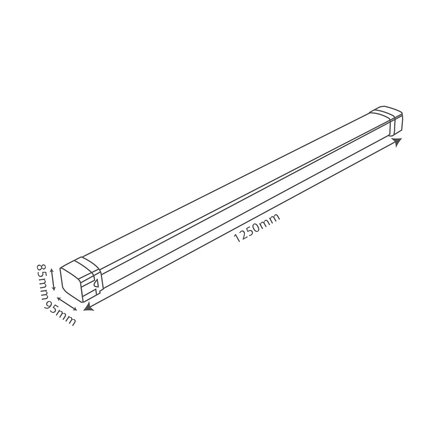Ultralight Tri-Proof LED Linear Light 50W IP66 (TRA12095)
