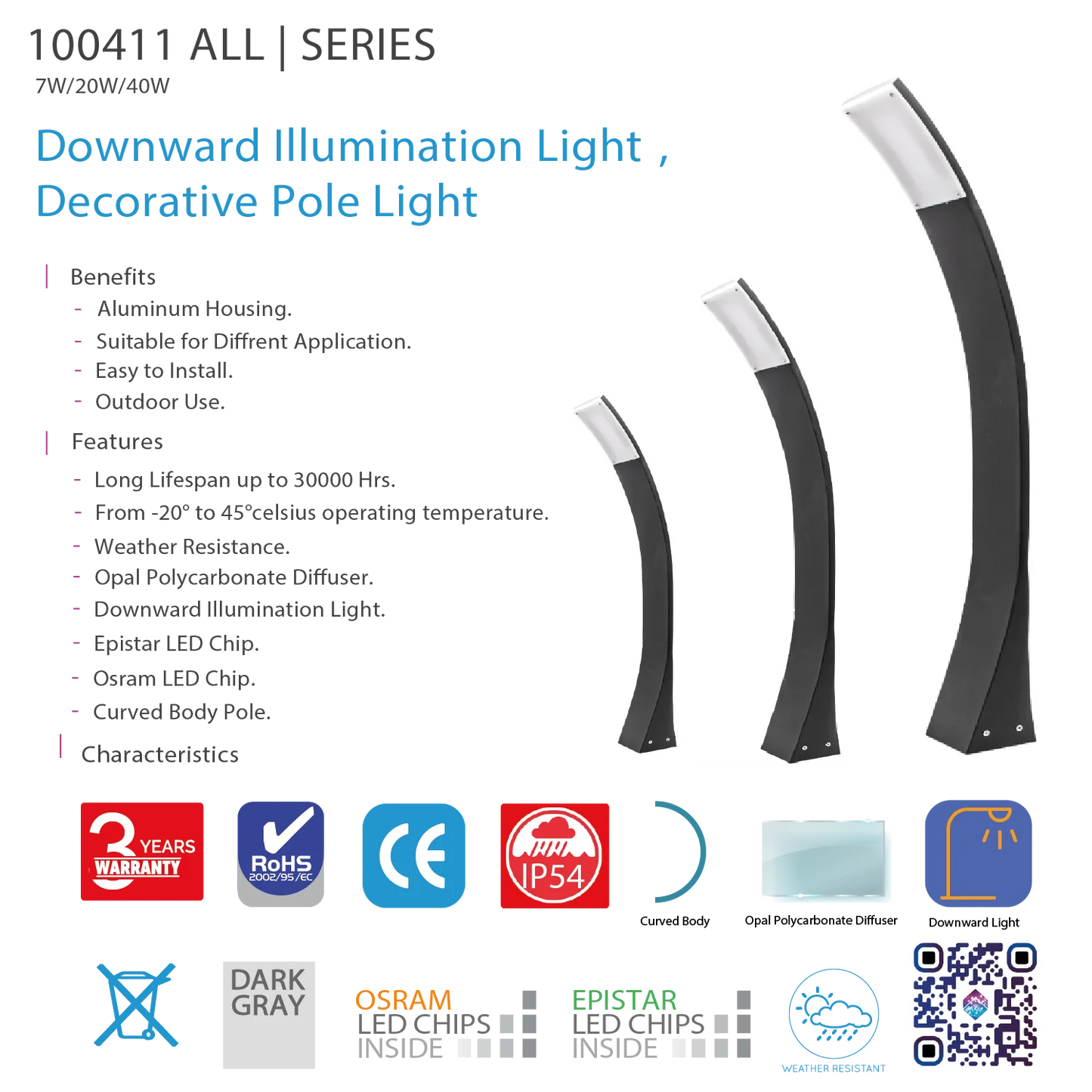 Ultralight LED Stand Light (100411)