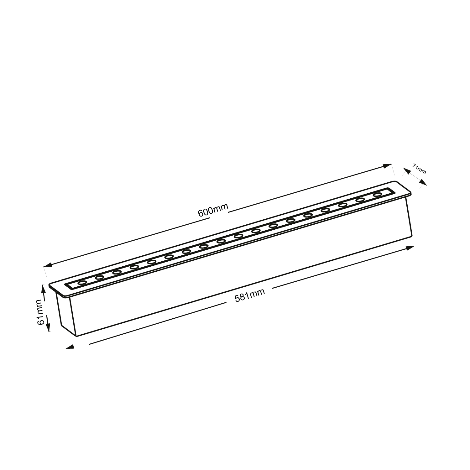 Ultralight Linear Inground Light IP67 (BD9007)
