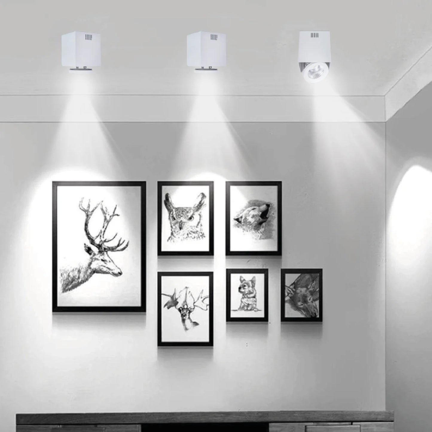 Ultralight Surface Mounted Frame AR111 - Rotatable Light Fixture (C7655)