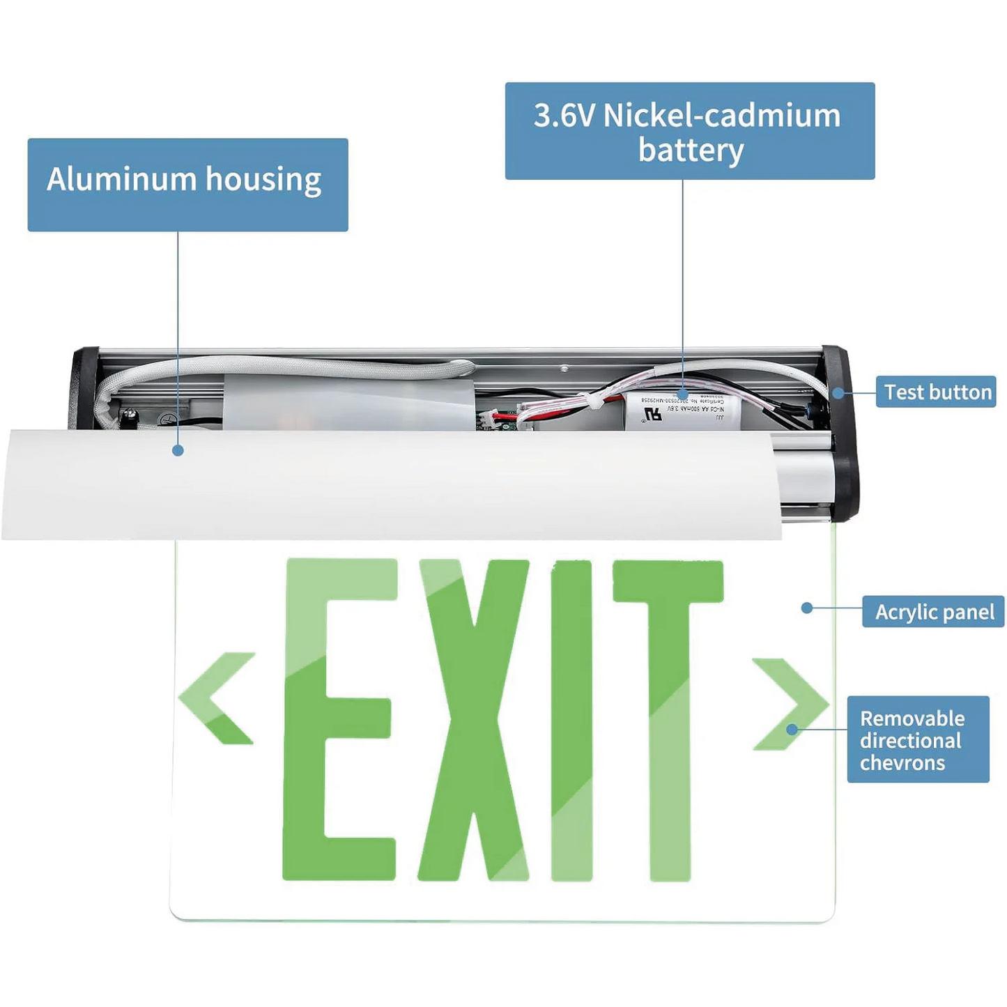 Ultralight Emergency LED Exit Signs 3.5W (JELEX)