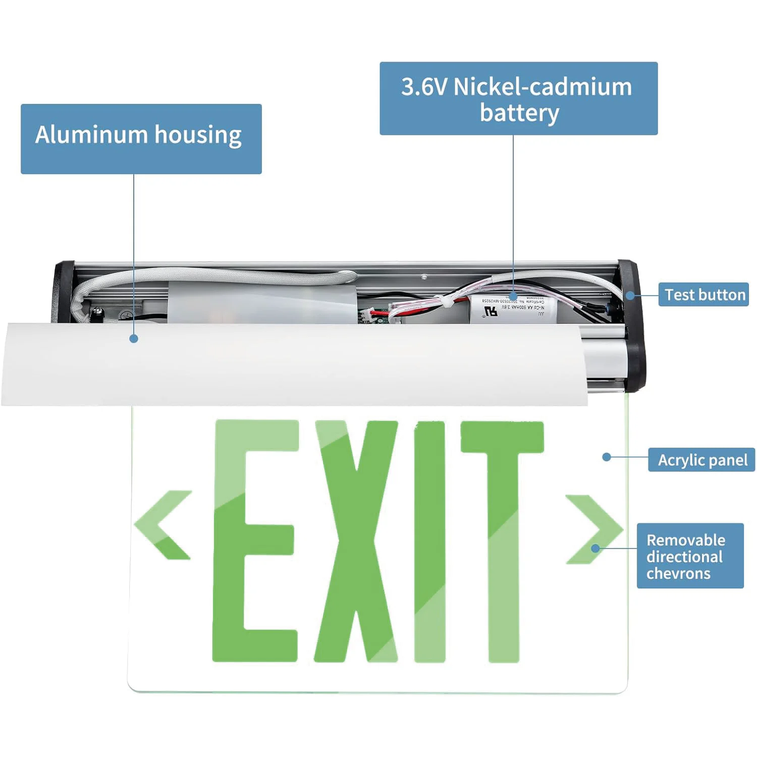 Ultralight Emergency LED Exit Signs 3.5W (JELEX)