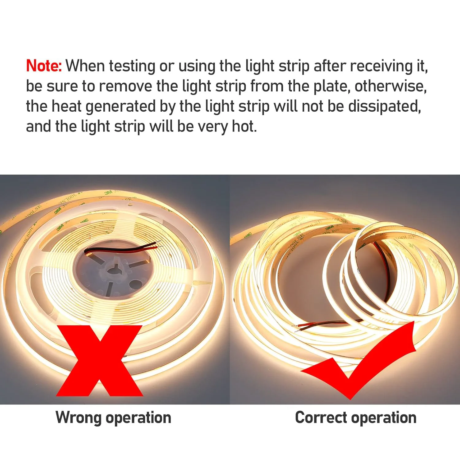 Ultra Light Double Line COB LED Strip Light 24W/m – 5M, High CRI >95 (COB-960p)
