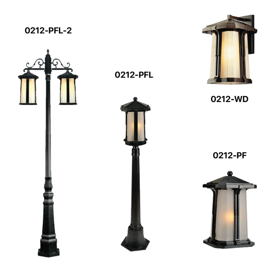 Ultralight LED Outdoor Light - Imperial Style E27 IP44 (0212-Family)