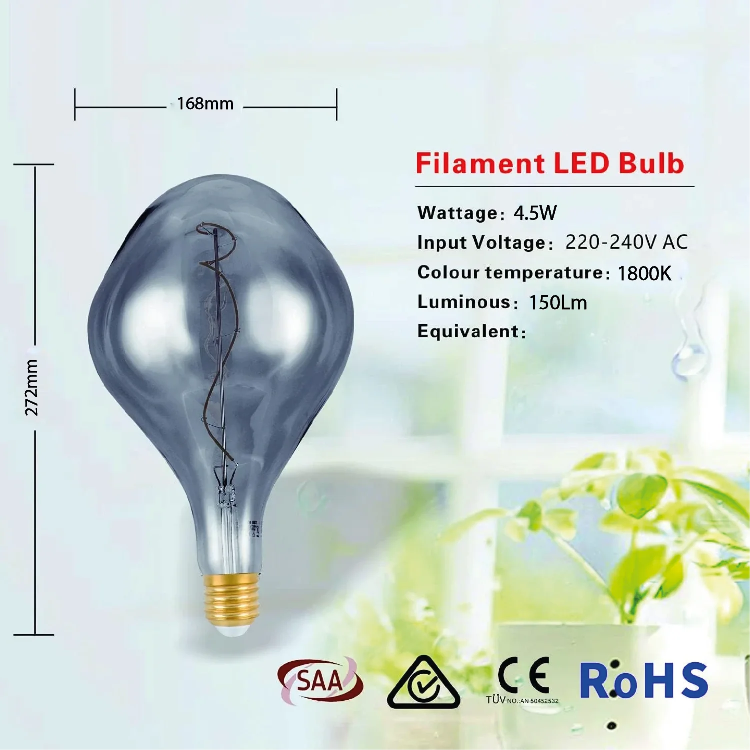 Ultralight LED Light Bulb E27 4.5W (UTL-PS150SG)