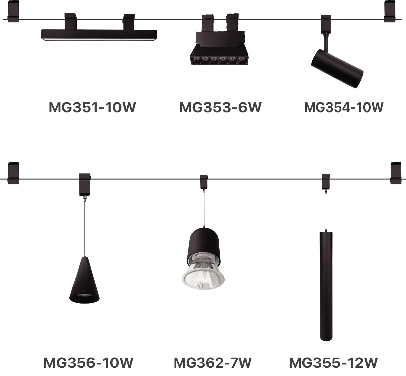 Ultralight Modern Pendant Magnetic Track Light (BM3-Family)