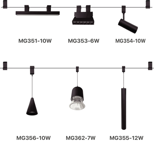 Ultralight Modern Pendant Magnetic Track Light (BM3-Family)