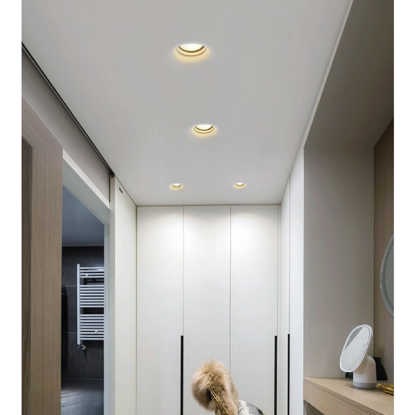 Ultralight Gypsum Spot Light Frame GU10 - Elegant Design (MC-9130)